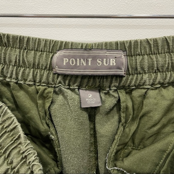 J. Crew Point Sur Seaside Pants Jogger Casual Pants Linen Blend Size 2 Green - Picture 8 of 10